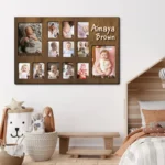 Rectangular-Wooden Baby Photo Board
